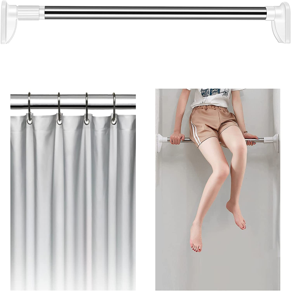 Tension Shower Curtain Rod 27 To 47 Inch Adjustable Stainless Steel tension-shower-curtain-rod-27-to-47-inch-adjustable-stainless-steel