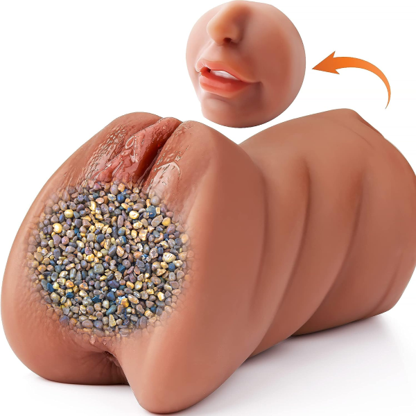 3 in 1 Pocket Pussy Male Masturbators with Lifelike Face, Sex Doll with  Realistic Textured Mouth Vagina and Tight Anus, Masturbator Deep Throat  Oral Adult Sex Toys for Men Masturbation (Brown)-Lifemarket123.com